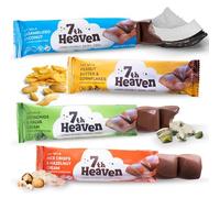 7th Heaven Oat Milk Chocolate 45g Bar Variety | Assortment of 4 Bars