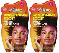 7th Heaven Passion Peel Off Face Mask with Vitamin C, Purifying, Deep Cleansing, Hydrating and Vegan Peel Off Mask - Genuine 7th Heaven Face Masks Skincare (Pack of 2)