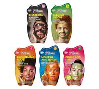 7th Heaven Peel-Off Face Mask Collection, 5 Multi-Benefit Skin Treatments | Tea tree targets blemishes, Manuka honey nourishes and cucumber hydrates, bringing facial pampering to home spa nights.