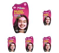 7th Heaven Pink Rose Clay Face Mask with Retinol, Balance and Mattify Vegan Clay Mask - Genuine 7th Heaven Face Masks Skincare (Pack of 5)