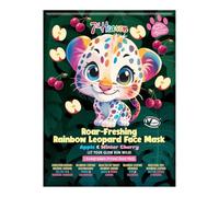 7th Heaven Rainbow Leopard Face Mask, Hydrating for Sensitive Skin - For | For children age 8+, cruelty-free, hydrating, genuine skincare, fun design, 7th Heaven Rainbow Leopard Face Mask, Hydrating