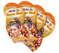 7th Heaven Rescue Hair Mask Mulitpack of 4 - Deep Conditioning Treatment with Argan Oil & Panthenol for Stronger, Shinier, and Healthier Hair
