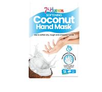 7th Heaven Softening Coconut Hand Mask - Hand Moisturiser Gloves with Shea Butter & Argan Oil - Hand Mask Gloves to Soften Dry, Rough & Chapped Hands
