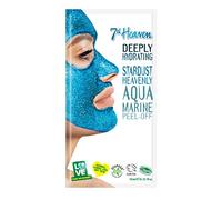 7th Heaven Stardust Heavenly Aquamarine Peel-Off Coconut Clay Face Mask to Remove Blackheads, Hydrate and Nourish for Ultra Clean, Glowing Skin - Ideal for Normal, Combination and Dry Skin 10ml