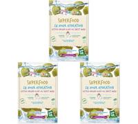 7th Heaven Superfood 24hr Hydration Extra Virgin Olive Oil Biodegradable Bamboo Sheet Mask to Cleanse Skin for Long Lasting Hydration - Ideal for All Skin Types, Green (Pack of 3)