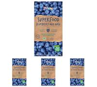7th Heaven Superfood Blueberry Mud Face Mask with Refreshing Raspberry and Anti-oxidant Blueberry to Soothe and Hydrate Skin - Ideal for All Skin Types (Pack of 4)