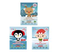7th Heaven Winter Wonderland Face Mask Bundle with Reindeer, Penguin and Elf Design Sheet Masks to Soothe, Hydrate and Nourish Skin (Ages 8+)