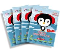 7th Heaven Winter Wonderland Penguin Face Mask Gift Set, 4 Children's Sheet Masks for Sensitive Skin, Age 8+, Hydrating and Soothing with Aloe Vera and Green Tea, Cruelty Free Skincare Treat