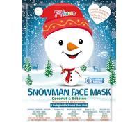 7th Heaven Winter Wonderland Snowman Face Mask, Hydrating Face Mask for Sensitive Skin, For Children Age 8+, Cruelty Free Sheet Masks - Genuine 7th Heaven Face Masks Skincare