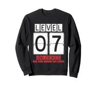 7th Wedding Anniversary Unlocked Level 07 birthday complete Sweatshirt