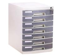 7Tier Lockable A4 Plastic File Box - Desktop Storage Organizer for Office Documents Supplies and Stationery MultiLayer Drawer Cabinet for Efficient File Management