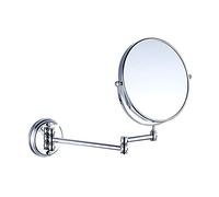 7Trees 8-Inch Retro Bathroom Folding Wall Mount Make-Up Mirror Flip Telescopic Beauty Mirror (Chrome)