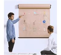 7UIYgtyO LNNW Kraft Paper Roll Display Wall Mounted Kraft Paper Dispenser Hanging Paper Roll With Cutter, Wide Kraft Wrapping Paper Jumbo Roll for Office Coffee Shop(90cm/36inch wide)