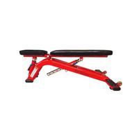 7UOYVBLNRSJM Fitness bench Workout Bench for Full Body, Adjustable Weight, for Home Gym, Multi-Purpose Decline Incline(Red)
