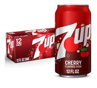 7UP Cherry Flavored Soda, 12 fl oz cans (Pack of 12)