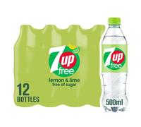 7UP Free - Lemon & Lime Flavoured Fizzy Drink - Sugar-Free - 12 x 500 ml