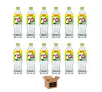 7UP Lemon & Lime Fizzy Drink Variety - Regular & Zero Sugar Soft Drinks, Pink Lemonade, No Caffeine | Carbonated Refreshment, Cans/Bottles (Pack 12, Lemon & Lime Bottle - 500ml)