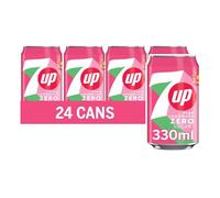 7UP Zero Pink Lemonade, 330ml can (Pack of 24)