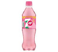 7up Zero Sugar Pink Lemonade 12 x 500ml Price Marked £1.30 Bottles Carbonated Low Calorie Lemon, Lime and Raspberry Flavoured Soft Drink