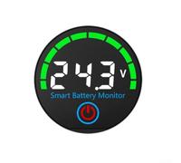 7V to 55V DC Digital Voltmeter with Programmable Voltage Limits Backlight Control and State Preservation After Power Interruption for Energy Systems (White)