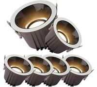 7W Downlight LED Recessed Ceiling Lights for Bathroom and Kitchen,Die-cast Aluminium Downlight Anti-Glare COB Spotlights
