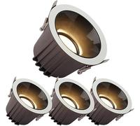 7W Downlight LED Recessed Ceiling Lights for Bathroom and Kitchen,Die-cast Aluminium Downlight Anti-Glare COB Spotlights