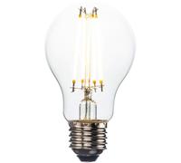 7W E27 LED Filament GLS Bulb - Warm White - Dimmable Clear Glass Lamp
