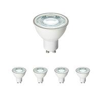 7W LED GU10 SMD Bulb - 6000k Lamp - Energy Saving Light Bulb - 600 Lumen GU10 Spot - 60 Degree Wide Beam Angle - 50W Halogen Equivalent - 25000 Hours - Daylight White - Pack of 4