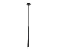 7W LED Pendant Light for Kitchen Island, Black Ceiling Light Fixtures, Single Pendant Ceiling Lighting, Industrial Hanging Lamp Chandelier Light for Bedroom Bar Lights