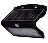 7W LED Solar Wall Light with PIR, 4000K, 850lm, IP65, Black - 8279