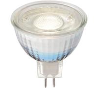 7W MR16 LED GU5.3 Bulb - 4000k Cool White Temperature - Clear Glass LED Lamp Loops White One Size