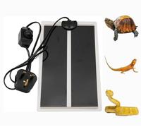 7W Reptile Vivarium Heat Mats Pets Heating Pad for for Turtle,Snakes,Lizard,Gecko Plants Seeding Heat Pads Adjustable Amphibian Tank Warmer,UK Plug (7W 14x28 cm)
