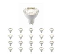 7W SMD LED GU10 Bulb - 4000k Lamp - Energy Saving Light Bulb - 600 Lumen GU10 Spot - 60 Degree Wide Beam Angle - Halogen Replacement - 25000 Hours - Cool White Pack of 20