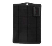 7W Solar Panel Charger Monocrystalline Silicon Portable Small Solar Panel for Outdoor Emergency Travel Camping Hiking (Black)