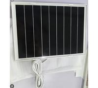 7w Solar Panel Designed For Security Cameras With Usb Or Usb C Input Ip65 Weather Resistant Shell High Efficiency Monocrystalline Cells Adjustable Bracket For Reliable Outdoor Camera Charging(white)