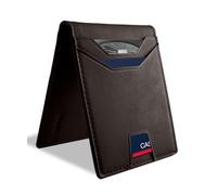 7worldlet Slim RFID Blocking Wallets for Men Synthra™ Ultra Leather Bifold Minimalist Wallet 11 Cord Holder Thin Mens Wallet with Gift Box, Brown, Handcrafted