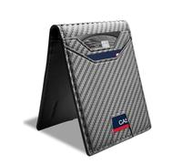 7worldlet Slim RFID Blocking Wallets for Men Synthra™ Ultra Leather Bifold Minimalist Wallet 11 Cord Holder Thin Mens Wallet with Gift Box, Black, Handcrafted