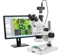 7X-45X Dissecting Circuit 144-LED Zoom Stereo Microscope + 1.3MP Digital Camera