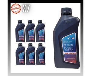 7x Genuine BMW 10W-60 M Twin Power Turbo Engine Oil 1 Litre 1L Bottle M3 M5