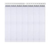 7X PVC Strip Curtain Soft Freezer Room Door Curtain Kit Hanging, Fitted with mounting spikes for warehouses, factories, supermarkets, 18cm x2m