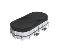 7X10ft/8x14ft Oval Pool Cover - Heavy-Duty 210D Oxford Cloth - UV-Resistant & Weatherproof - Fits Square/Double Elliptical Pools - Secures With Accessories - Reduces Evaporation & Debris(7 * 10ft)