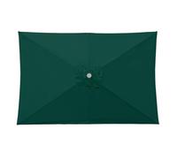 7x10ft Green Recular Outdoor Umbrella Replacement Canopy Parasol Top Cover for Patio Umbrellas Weather-Resistant Fabric Easy Install t for Garden & Deck