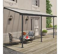 7x15 Palram Canopia Sierra Grey Clear Patio Cover