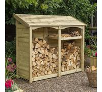 Rowlinson Premium Heritage Log Store - Double, Brown