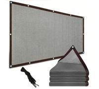 7x29FT Gray Sun Sail Canopy Fabric - UV Block & Water Permeable Shade for Backyard Patio Deck Garden; Custom for Outdoor Activities