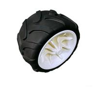 7x4 Inch Replacement Camping Cart Wheel Made of Solid PU, Folding Design for Garden and Beach Utility Trolleys with Strong Tensile Strength (black green)