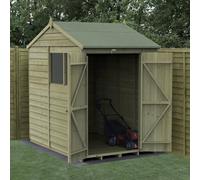 7x5 Forest 4Life Reverse Apex Shed with Double Doors - 7x5 Forest 4Life Reverse Apex Shed with Double Doors - With Installation on customers prepared