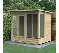 Forest Garden 7x5 Beckwood Pent Summerhouse with Double Door (Installation Included)