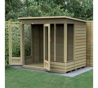 7x5 Forest Oakley Pent Summerhouse Pressure Treated - 7x5 Forest Oakley Pent Summerhouse Pressure Treated - Delivery Only