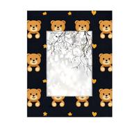 7x5 Photo Frame Cute Teddy Bear Photo Frames with Stand Hanging Hook Wall Tabletop Decor Picture Frames